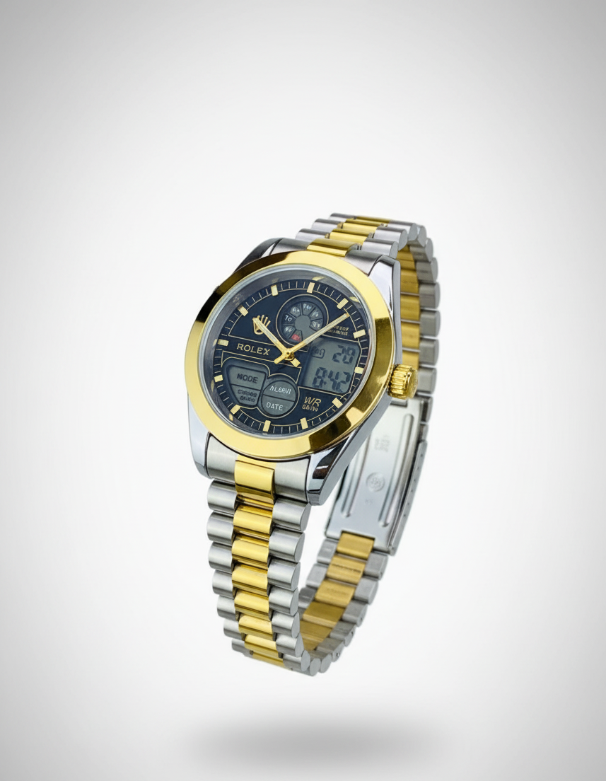 ROLEX UNIQUE DOUBLE TIME WATCH